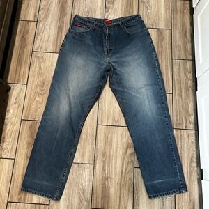 Chaps Denim Mens Jeans Blue 38X33 Tag  40X34 Faded